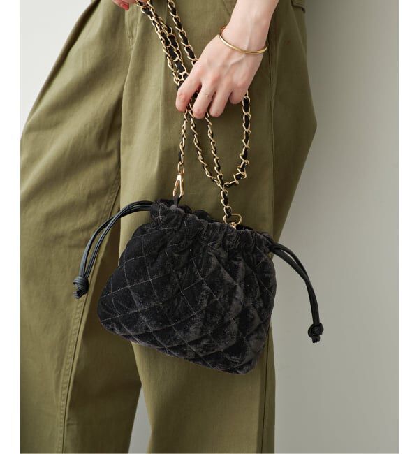 Spick and Span「《別注カラー有り / 予約》MALUS / マリュス Mini shoulder pouch」|ショルダー・メッセンジャー|ブラック
