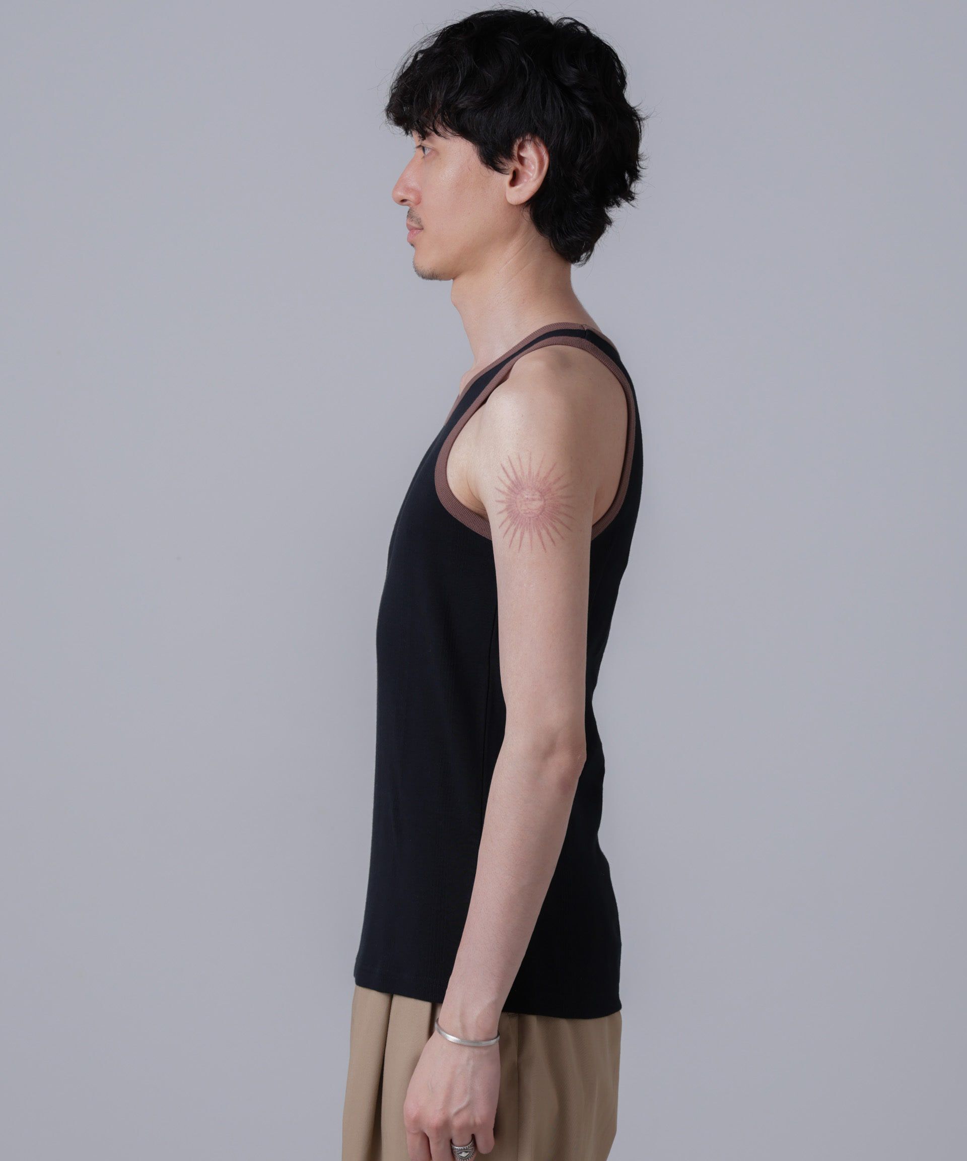 nano･universe「「NJ/CLUB」PARKSTOCK MILLER別注 パネルリブタンクトップ」|Tシャツ・カットソー|