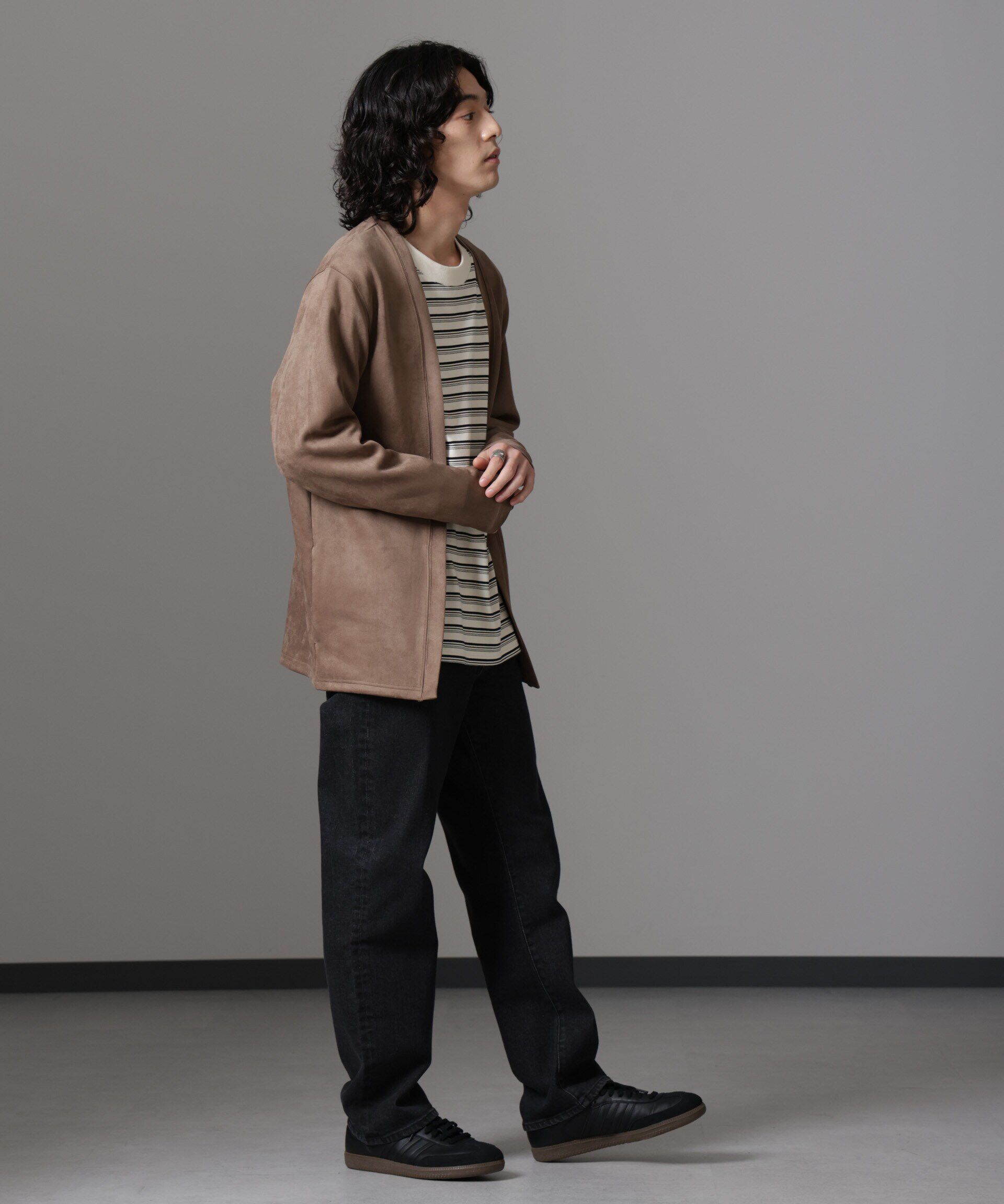 nano･universe「フェイクスエードトッパーカーディガン 24AW」|Tシャツ・カットソー|