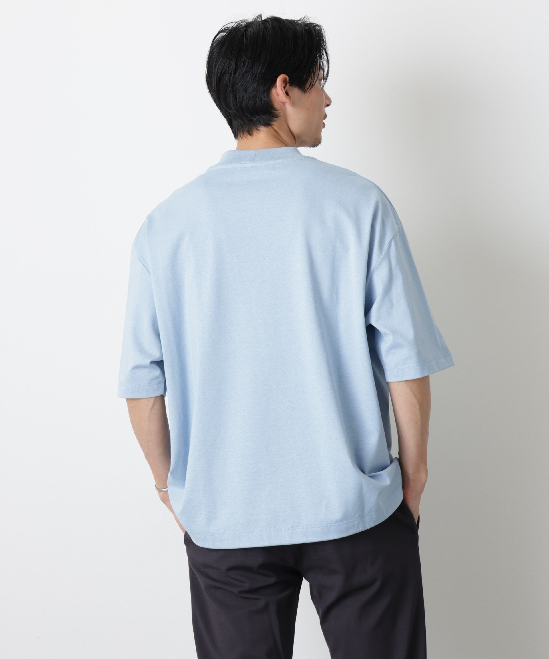 nano･universe「ソラーロワイドモックネックTシャツ」|Tシャツ・カットソー|