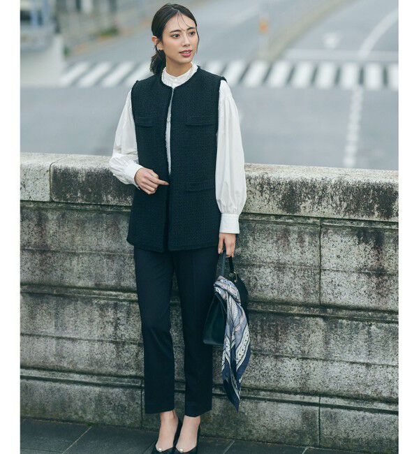 23区「【洗える】クリアストレッチ テーパードパンツ」|その他|