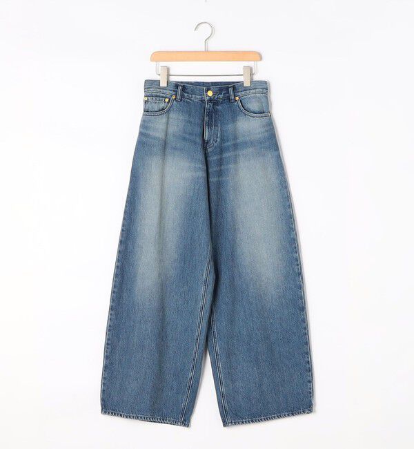 Rie Miller「《5サイズ展開》【RM denim】ルーズワイドデニム」|デニム|