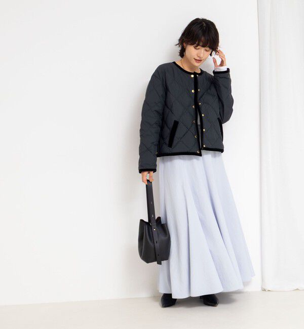 NOLLEY'S「【TAION&times;LIMONTA】別注ベロアパイピングショートダウン」|ダウン|