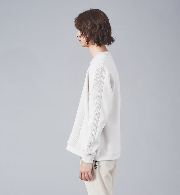 ABAHOUSE「ダンボール&times;ニットコンビ プルオーバー ニット スウェット」|Tシャツ・カットソー|