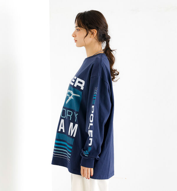 ABAHOUSE「【POLeR/ポーラー】TEAMS RELAX LOGO/ロングスリーブ/チーム」|Tシャツ・カットソー|