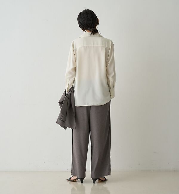 qualite「ドレープレギュラーシャツ【予約】」|シャツ・ブラウス|