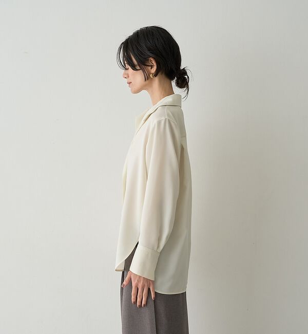 qualite「ドレープレギュラーシャツ【予約】」|シャツ・ブラウス|