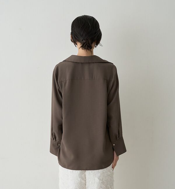 qualite「ドレープレギュラーシャツ【予約】」|シャツ・ブラウス|