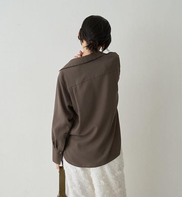 qualite「ドレープレギュラーシャツ【予約】」|シャツ・ブラウス|