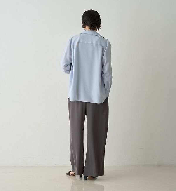qualite「ドレープレギュラーシャツ【予約】」|シャツ・ブラウス|