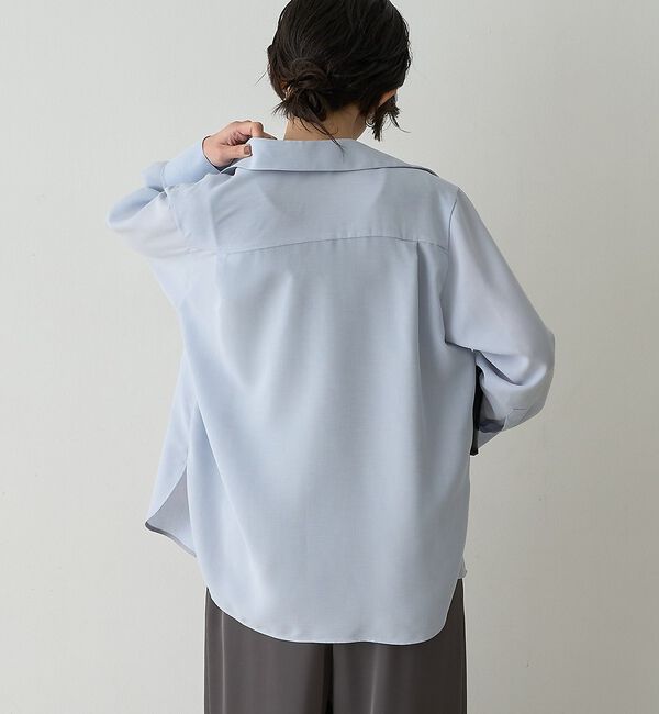 qualite「ドレープレギュラーシャツ【予約】」|シャツ・ブラウス|