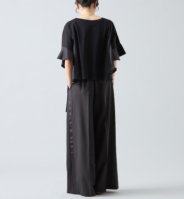 Liesse「布帛コンビフレアディティールカットソー」|Tシャツ・カットソー|