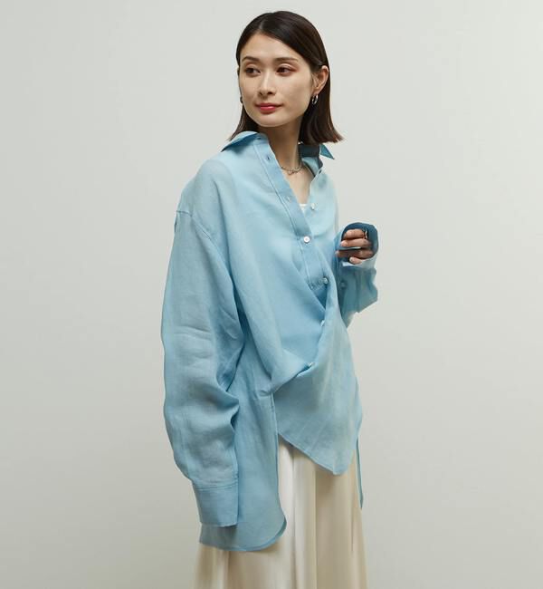 Soffitto「テンセル麻シアービックシルエットシャツ」|シャツ・ブラウス|
