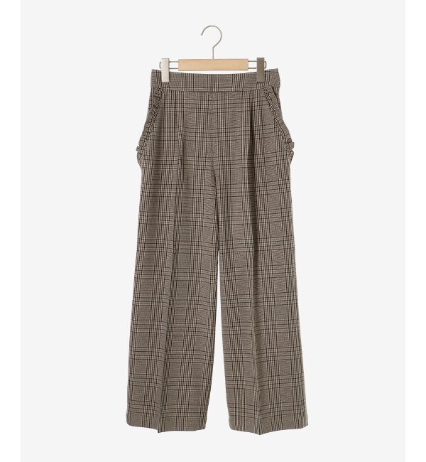 le.coeur blanc「Perle Peche チェックパンツ」|その他|