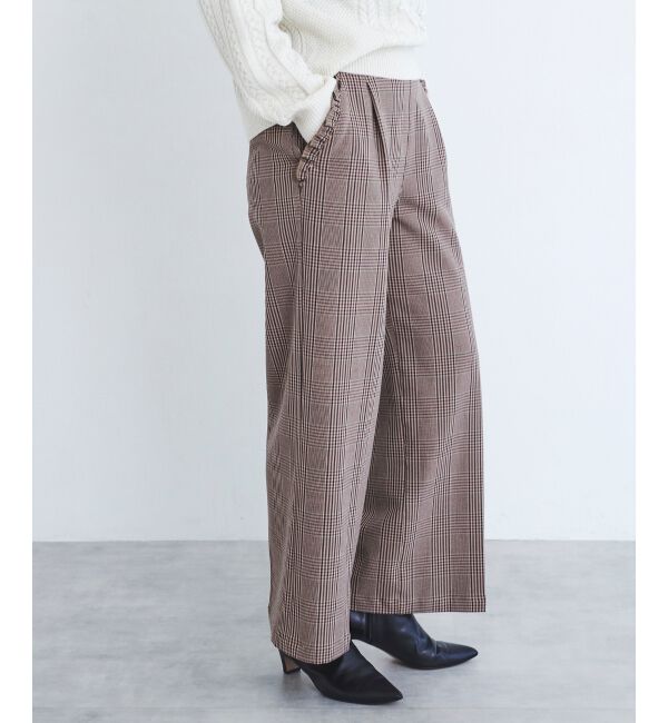 le.coeur blanc「Perle Peche チェックパンツ」|その他|