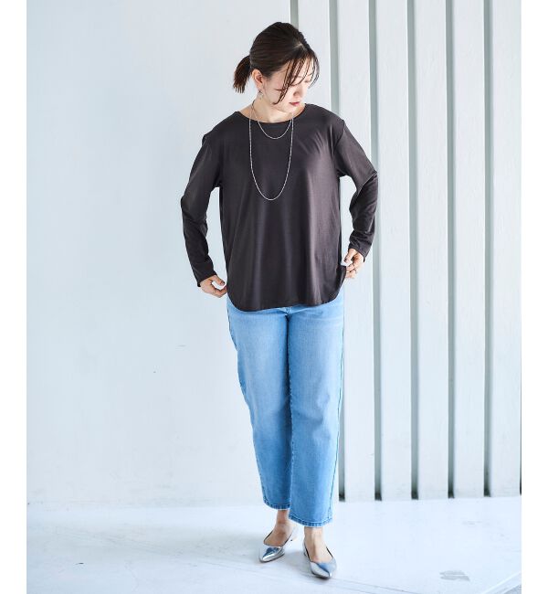 le.coeur blanc「《手洗い可能》ラウンドヘムカットソープルオーバー」|Tシャツ・カットソー|