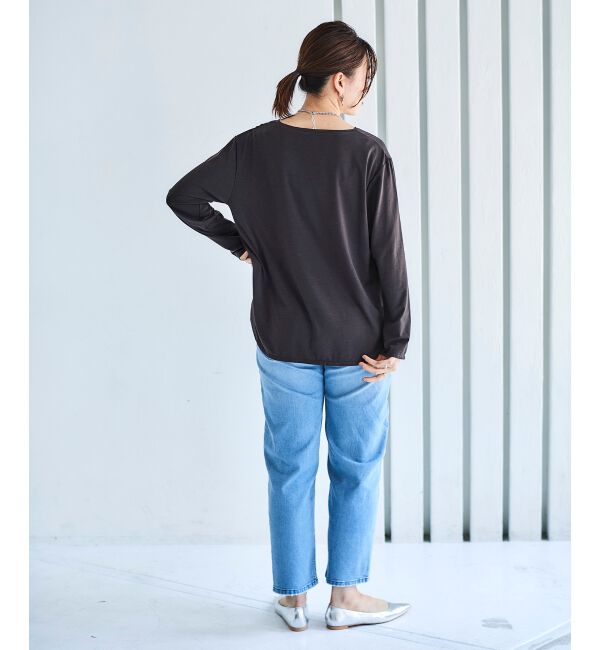 le.coeur blanc「《手洗い可能》ラウンドヘムカットソープルオーバー」|Tシャツ・カットソー|