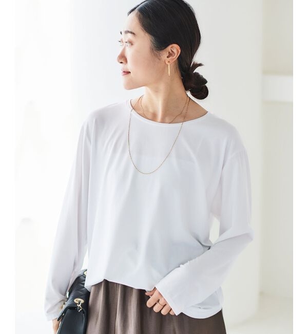 le.coeur blanc「《手洗い可能》ラウンドヘムカットソープルオーバー」|Tシャツ・カットソー|