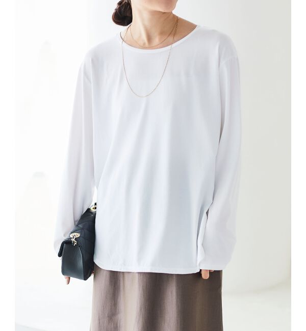 le.coeur blanc「《手洗い可能》ラウンドヘムカットソープルオーバー」|Tシャツ・カットソー|