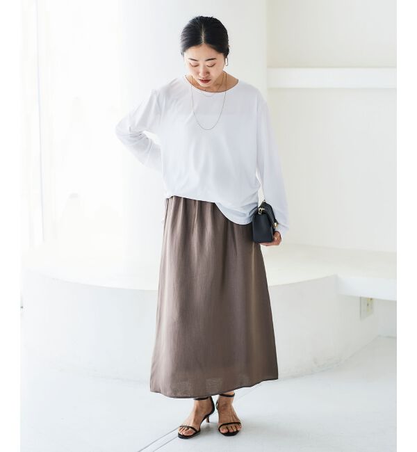 le.coeur blanc「《手洗い可能》ラウンドヘムカットソープルオーバー」|Tシャツ・カットソー|