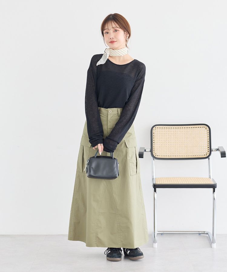 earth music&ecology「シアーワッフルプルオーバー」|Tシャツ・カットソー|