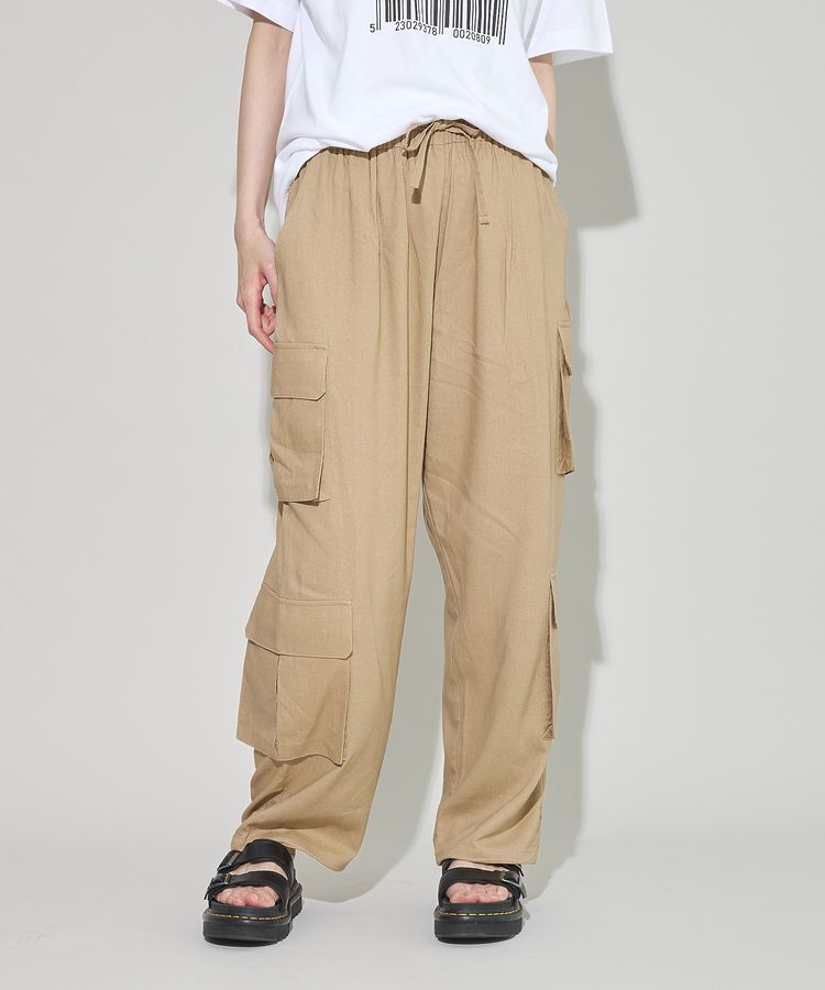 GARAGE OF GOOD CLOTHING「４ポケットリネンイージーカーゴパンツ」|その他|Beige