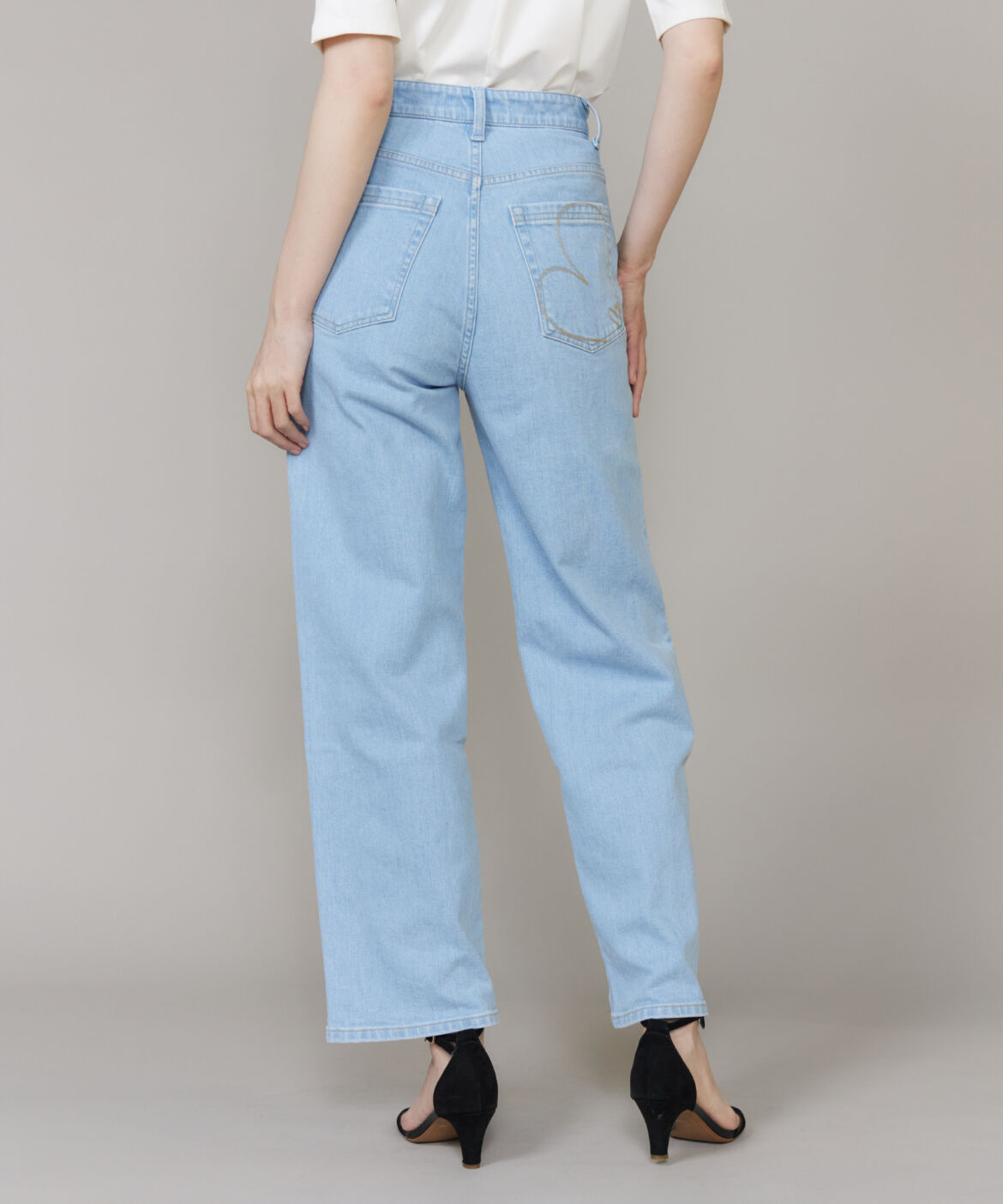 Maglie le cassetto「《大きいサイズ》ハートステッチカーヴィーラインジーンズ《Maglie Jeans》」|その他|
