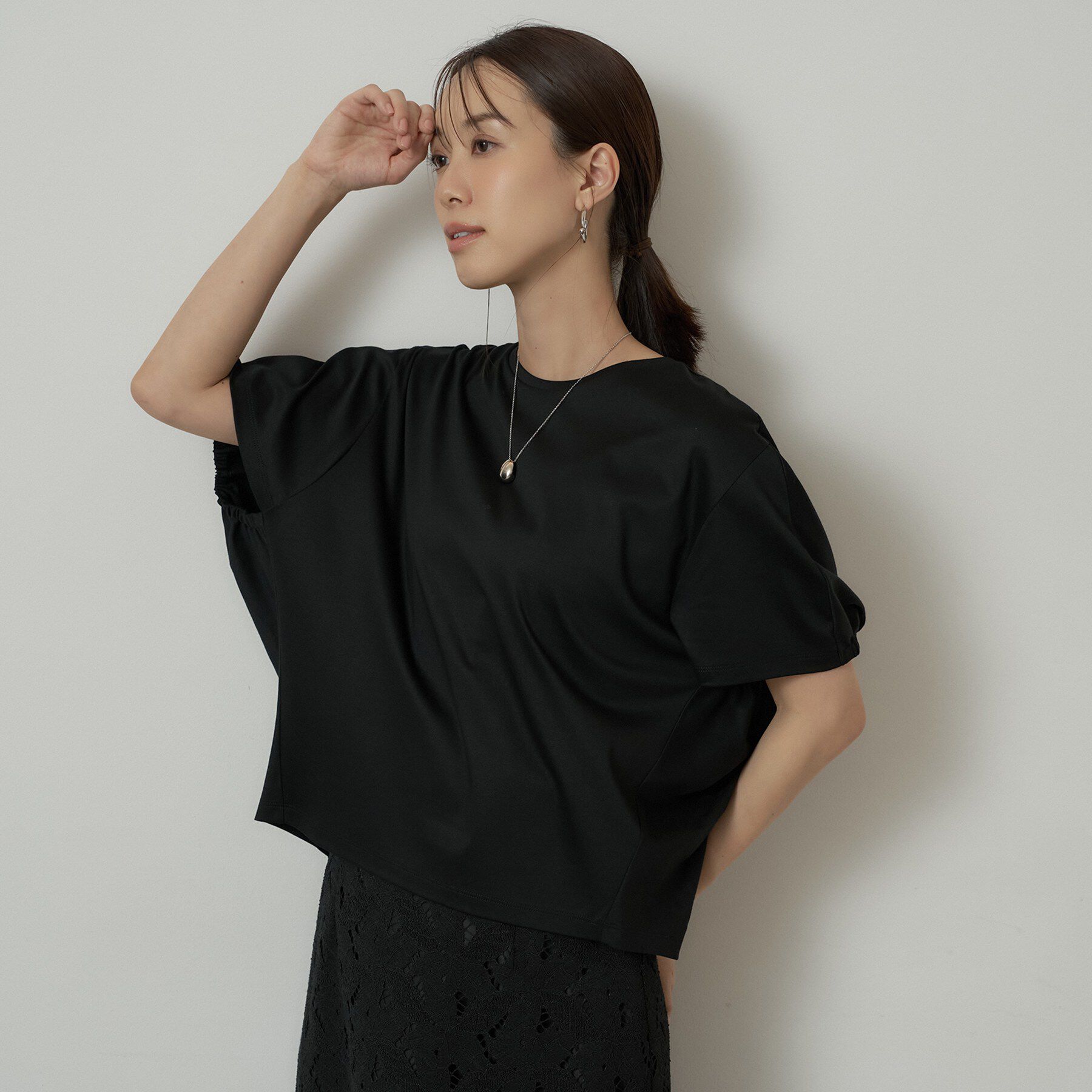 UNTITLED「【汗染み防止/コットン100】ドルマンプルオーバー」|Tシャツ・カットソー|