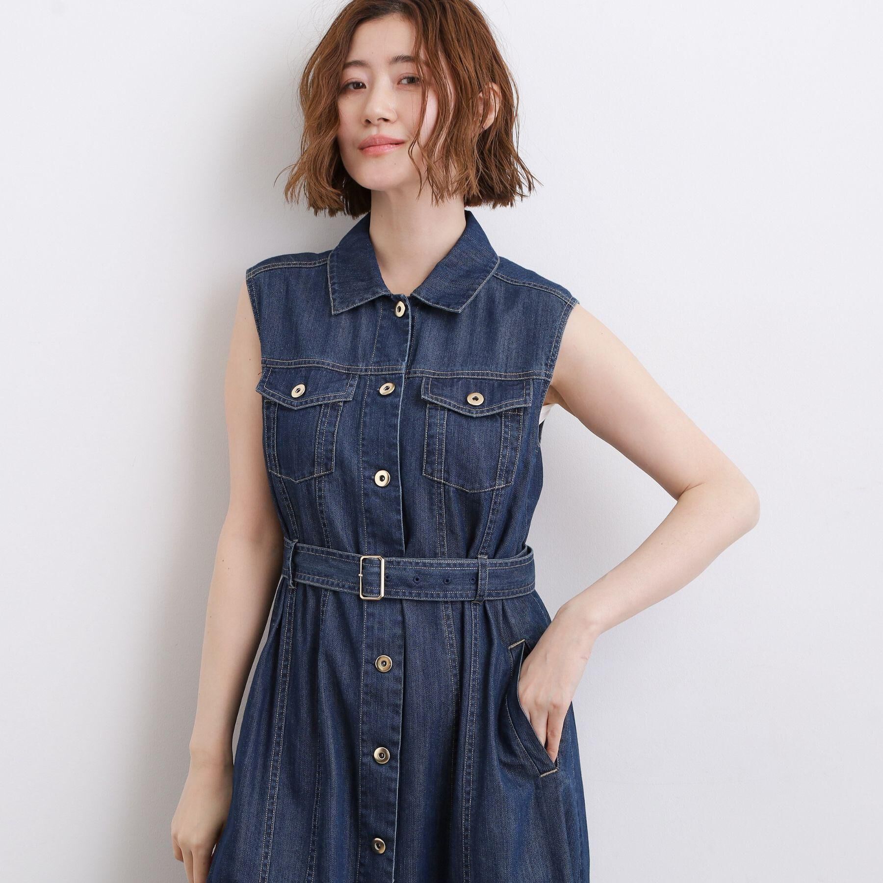 grove「大人気！デニムフレアワンピース」|ワンピース|