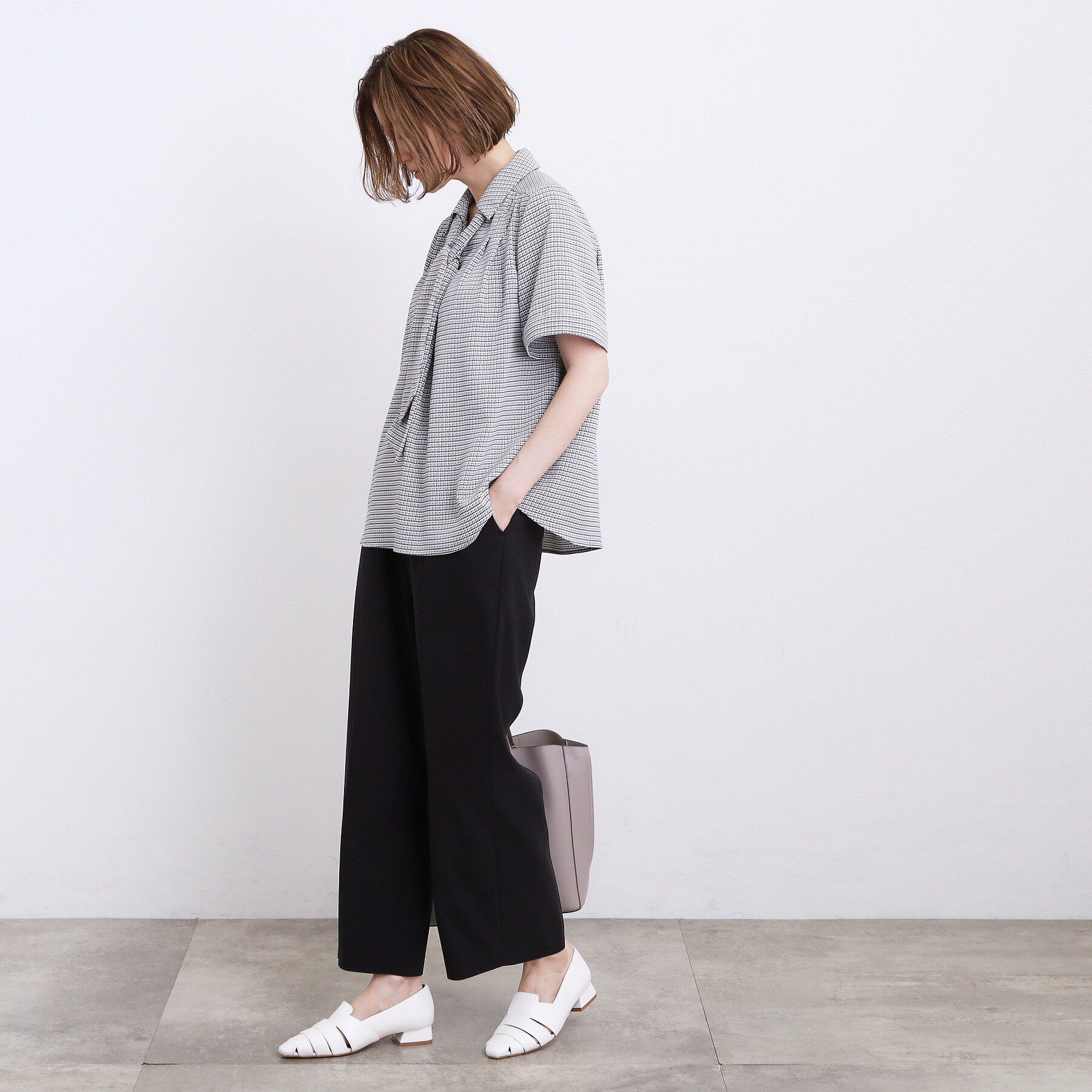 grove「【ひんやり・UV・洗濯機◎】センタープレスが取れにくい、ハイパーストレッチワイドパンツ」|その他|