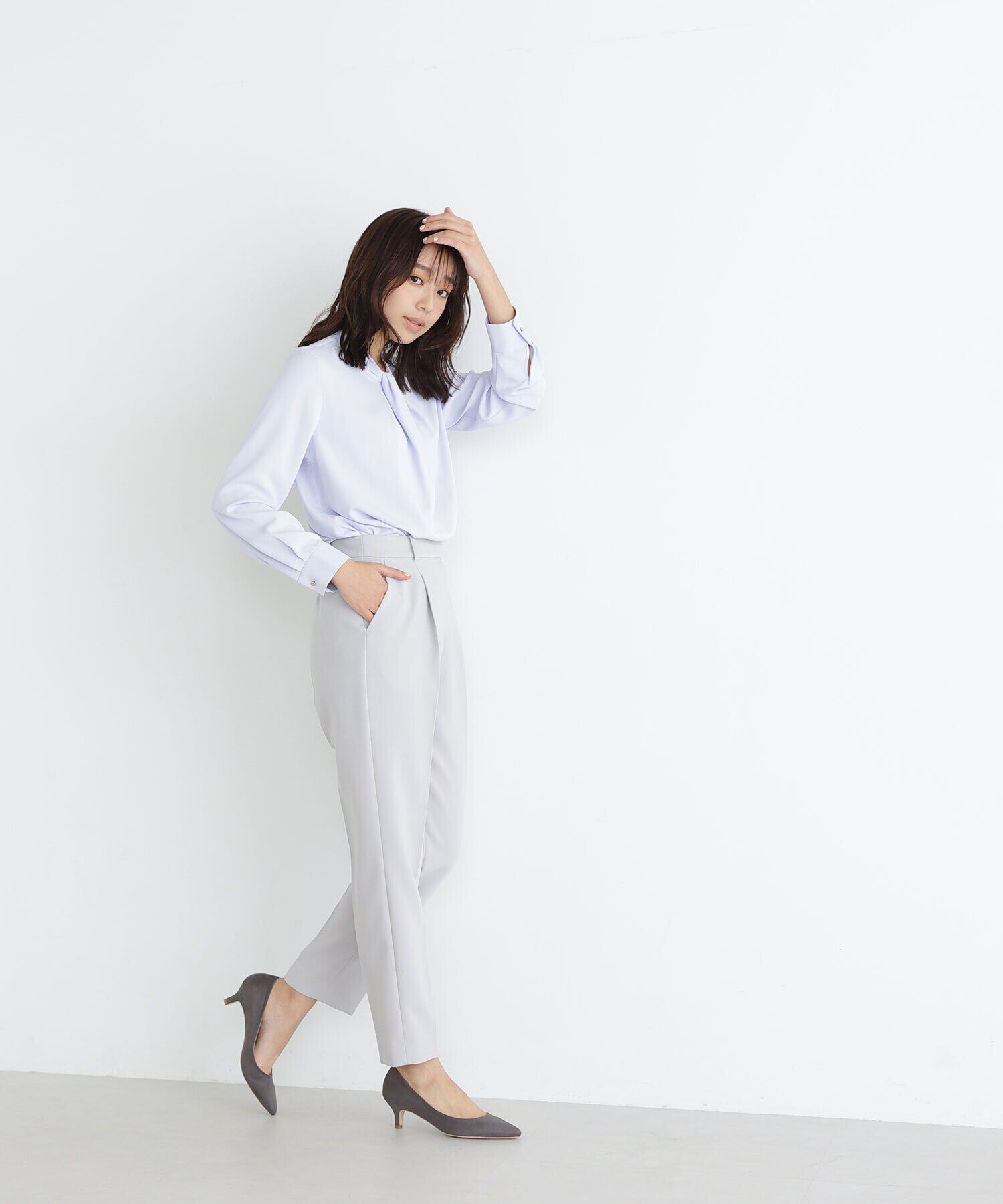  「PeサテンストレッチSETUPシリーズ テーパードパンツ　24SS」|その他|
