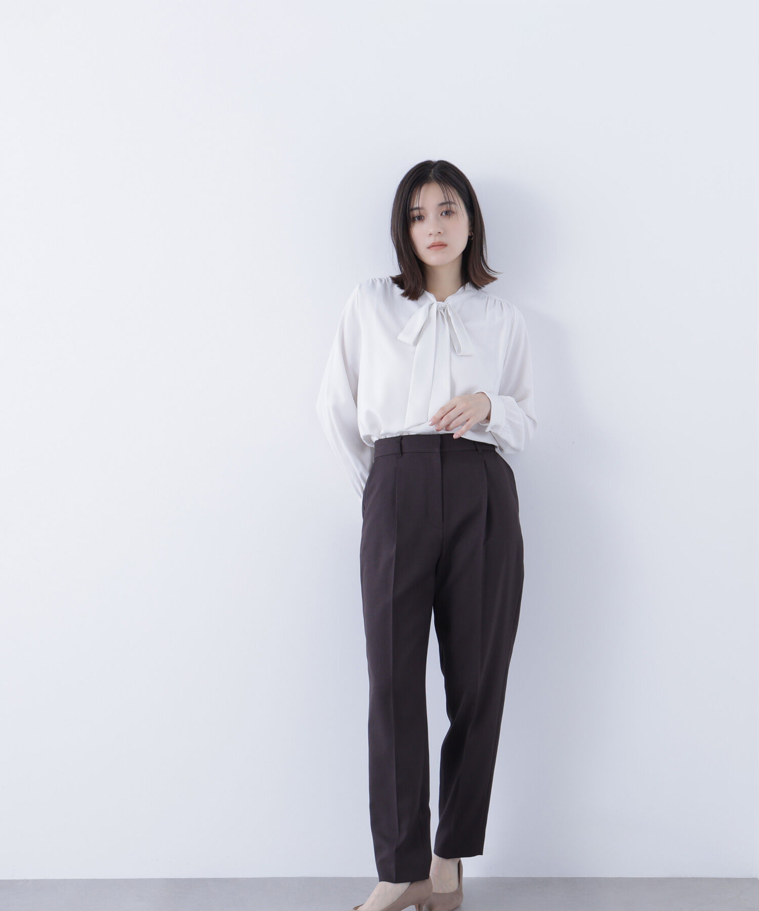  「パウダリーツイルセットアップシリーズ テーパードパンツ」|その他|