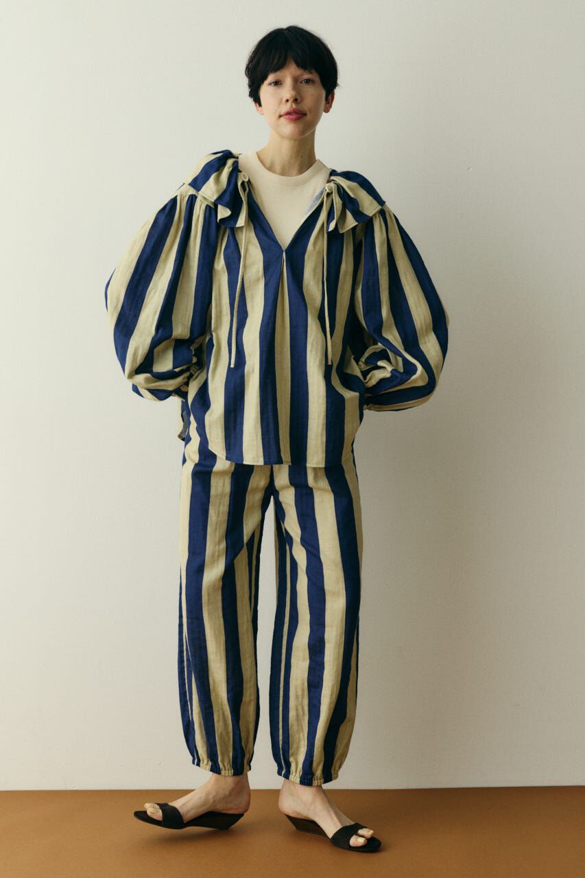 HeRIN.CYE「Stripe gauze pants」|その他|