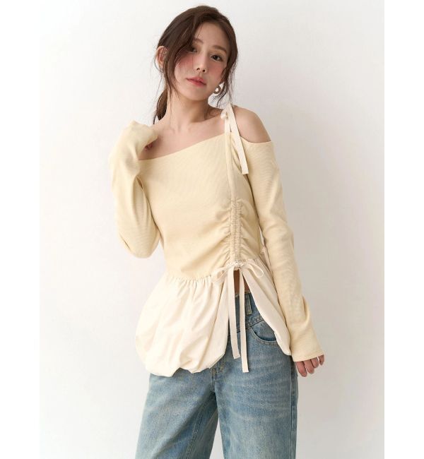 CALNAMUR「ワンショルデザイントップス」|Tシャツ・カットソー|