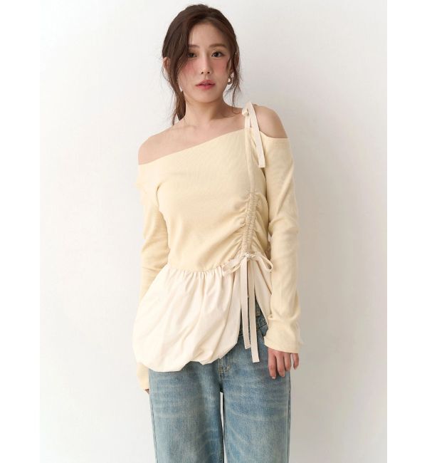CALNAMUR「ワンショルデザイントップス」|Tシャツ・カットソー|