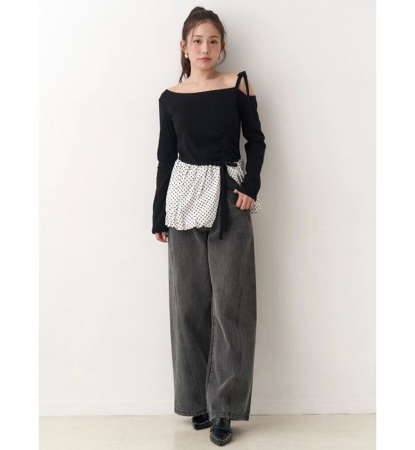 CALNAMUR「ワンショルデザイントップス」|Tシャツ・カットソー|