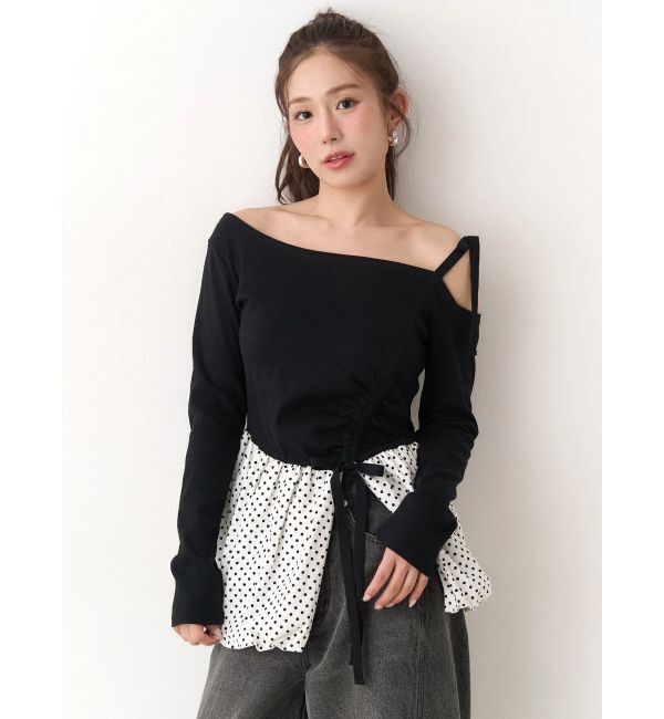 CALNAMUR「ワンショルデザイントップス」|Tシャツ・カットソー|