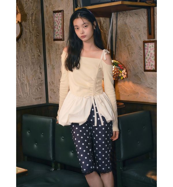 CALNAMUR「ワンショルデザイントップス」|Tシャツ・カットソー|イエロー