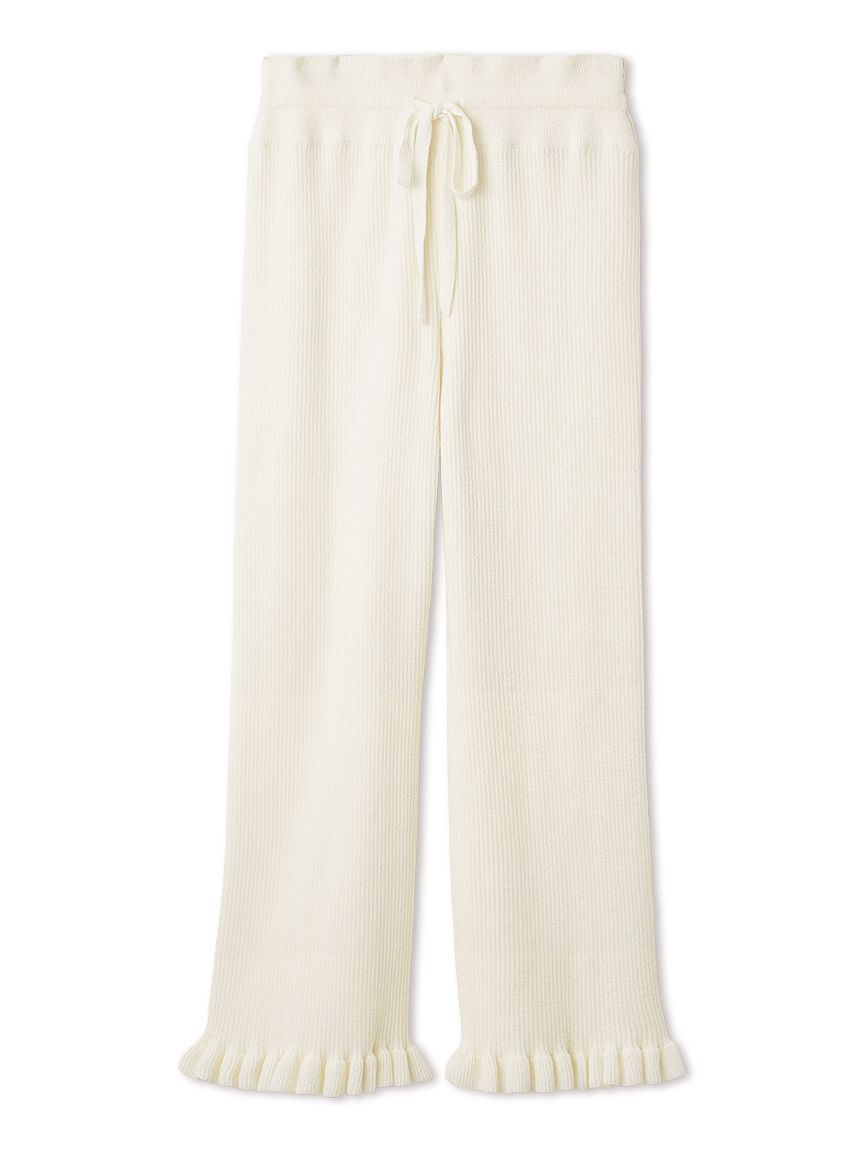 SNIDEL HOME「ニットフリルロングパンツ」|ルームウェア|