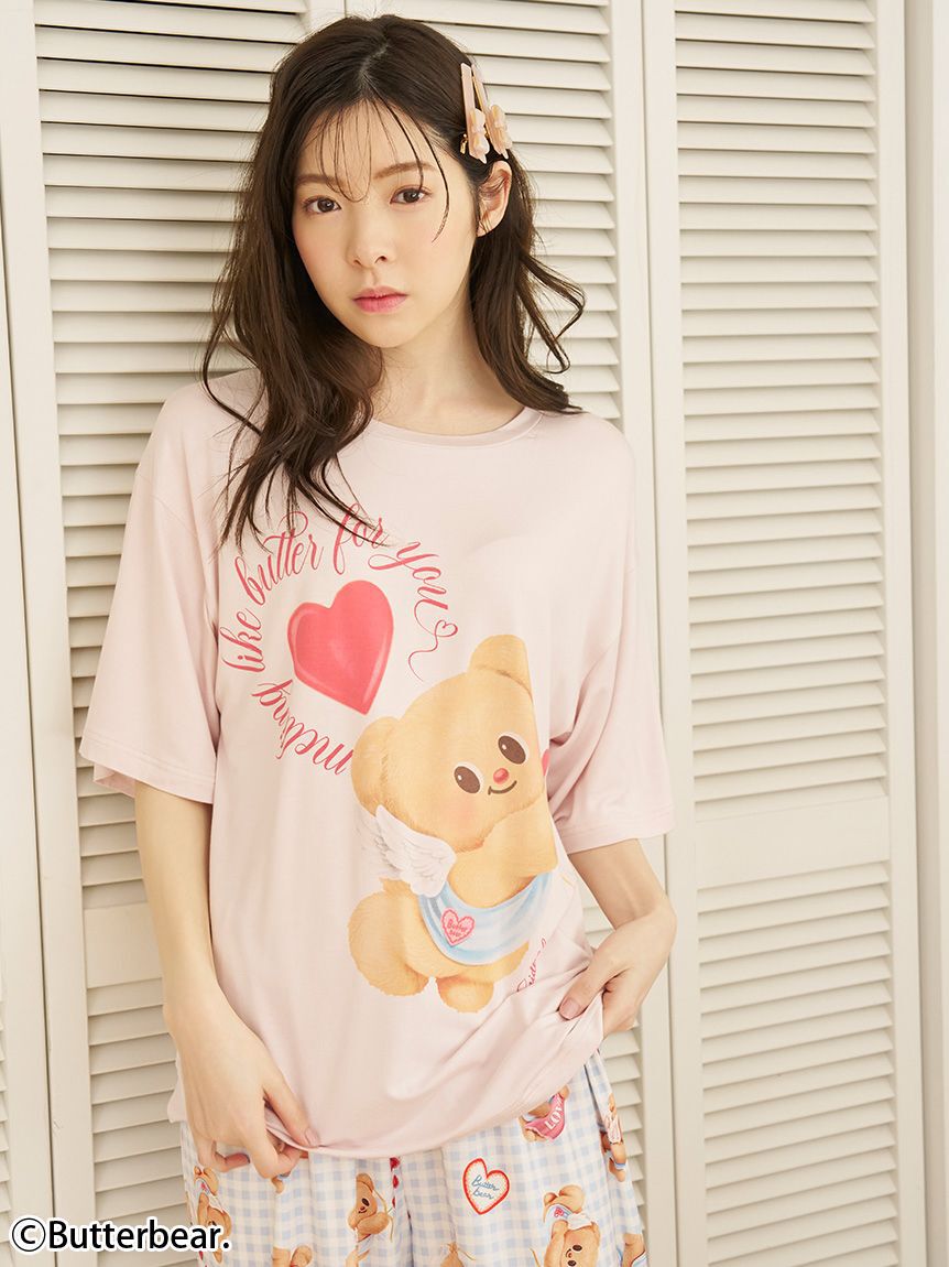 SNIDEL HOME「【BUTTERBEAR】【接触冷感】Ｔシャツ」|ルームウェア|