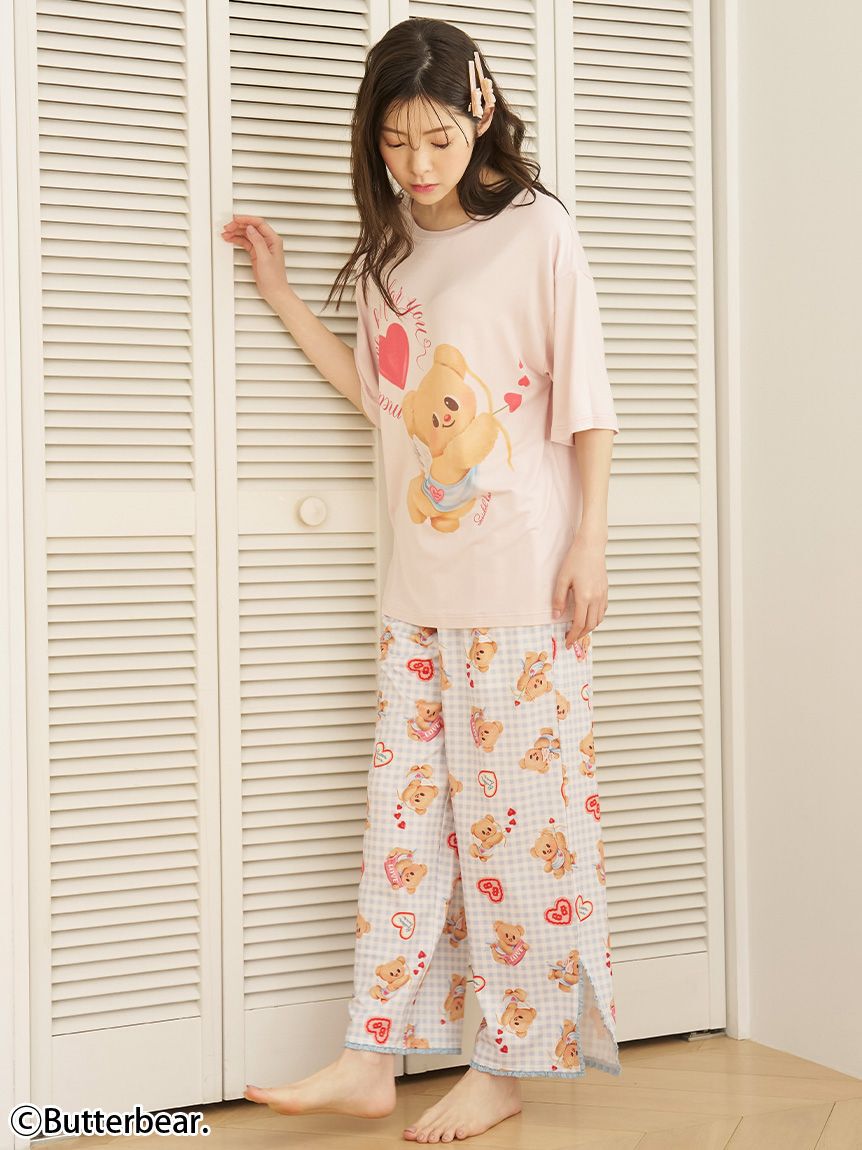 SNIDEL HOME「【BUTTERBEAR】【接触冷感】Ｔシャツ」|ルームウェア|