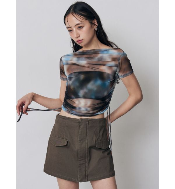 MURUA「タックドロストシアートップス」|Tシャツ・カットソー|
