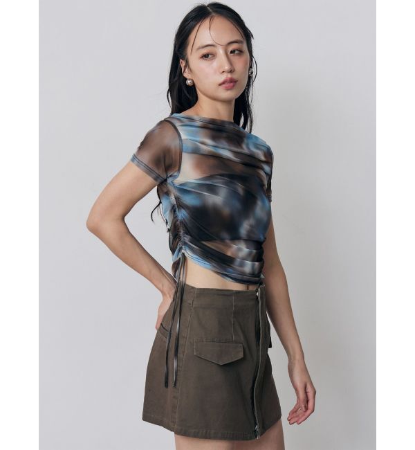 MURUA「タックドロストシアートップス」|Tシャツ・カットソー|