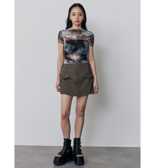 MURUA「タックドロストシアートップス」|Tシャツ・カットソー|