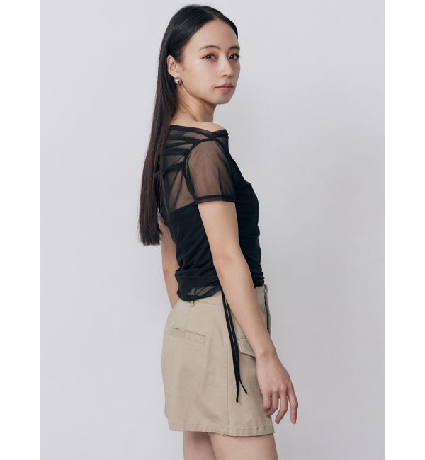MURUA「タックドロストシアートップス」|Tシャツ・カットソー|