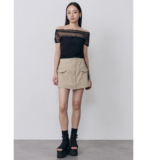 MURUA「タックドロストシアートップス」|Tシャツ・カットソー|