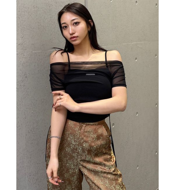 MURUA「タックドロストシアートップス」|Tシャツ・カットソー|