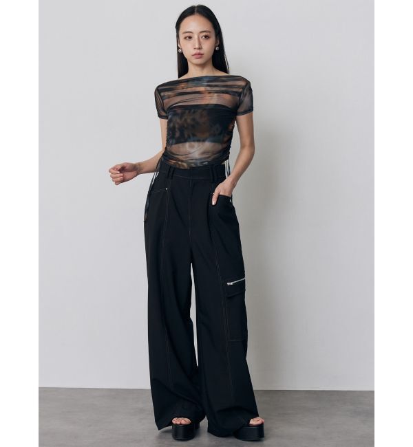 MURUA「タックドロストシアートップス」|Tシャツ・カットソー|