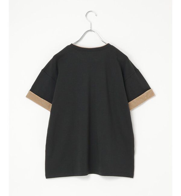VENCE share style「天竺ベロア袖配色プルオーバー」|その他|