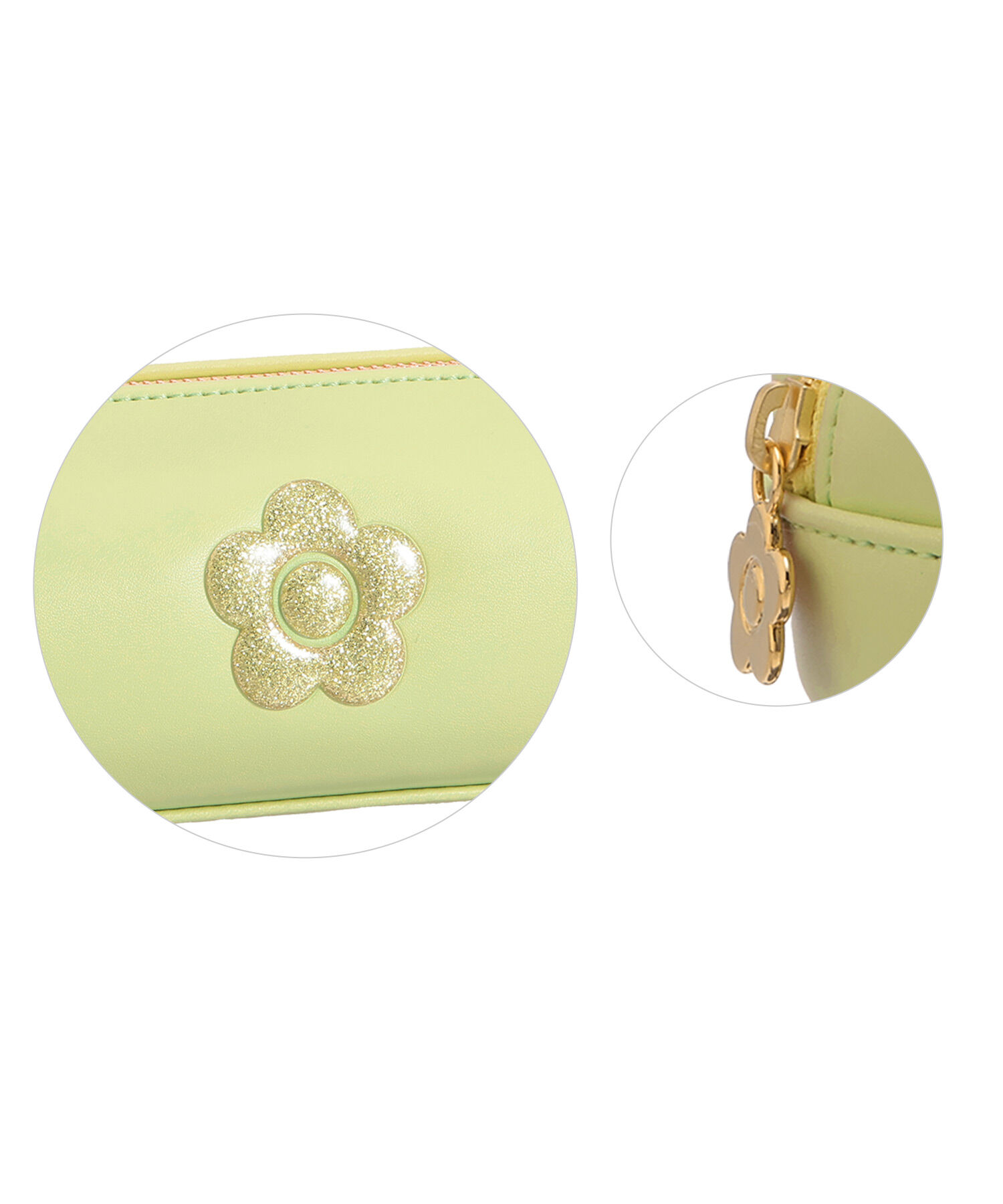 MARY QUANT「グリッターデイジー スクエアペンケース」|ポーチ|